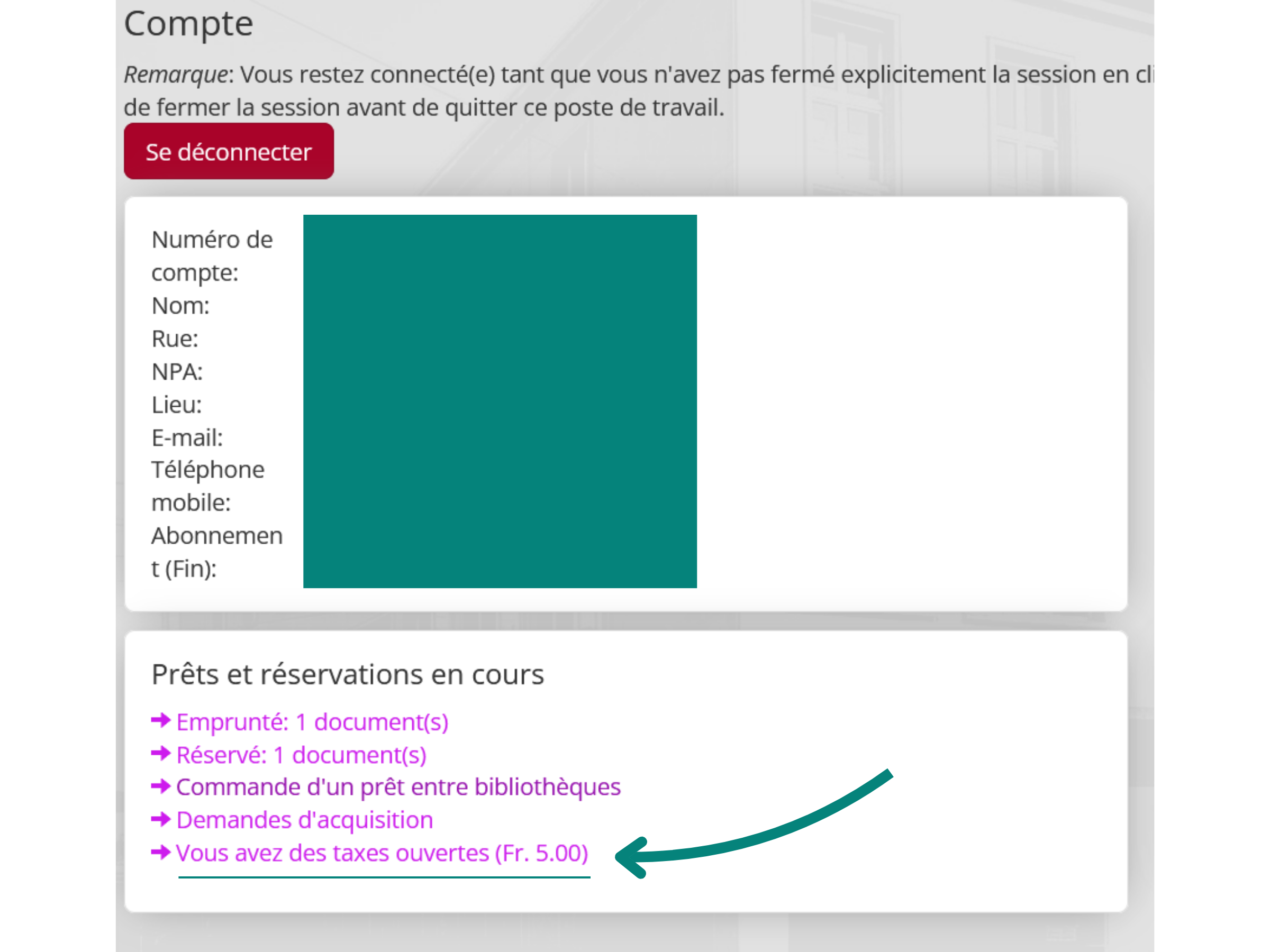 Comment vérifier si j'ai des frais sur mon compte ?